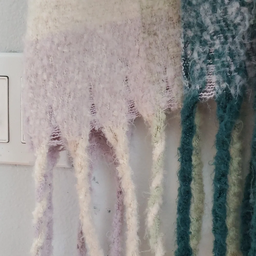 Steve Madden oversize cozy fuzzy blanket scarf